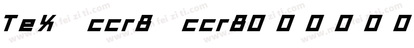 TeX ccr8 ccr8字体转换